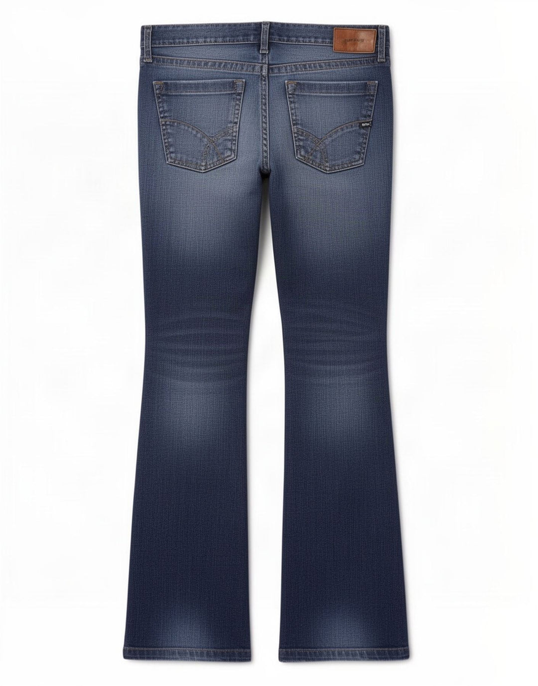Gas Mens Bootcut Jeans W34 L34 Blue Cotton
