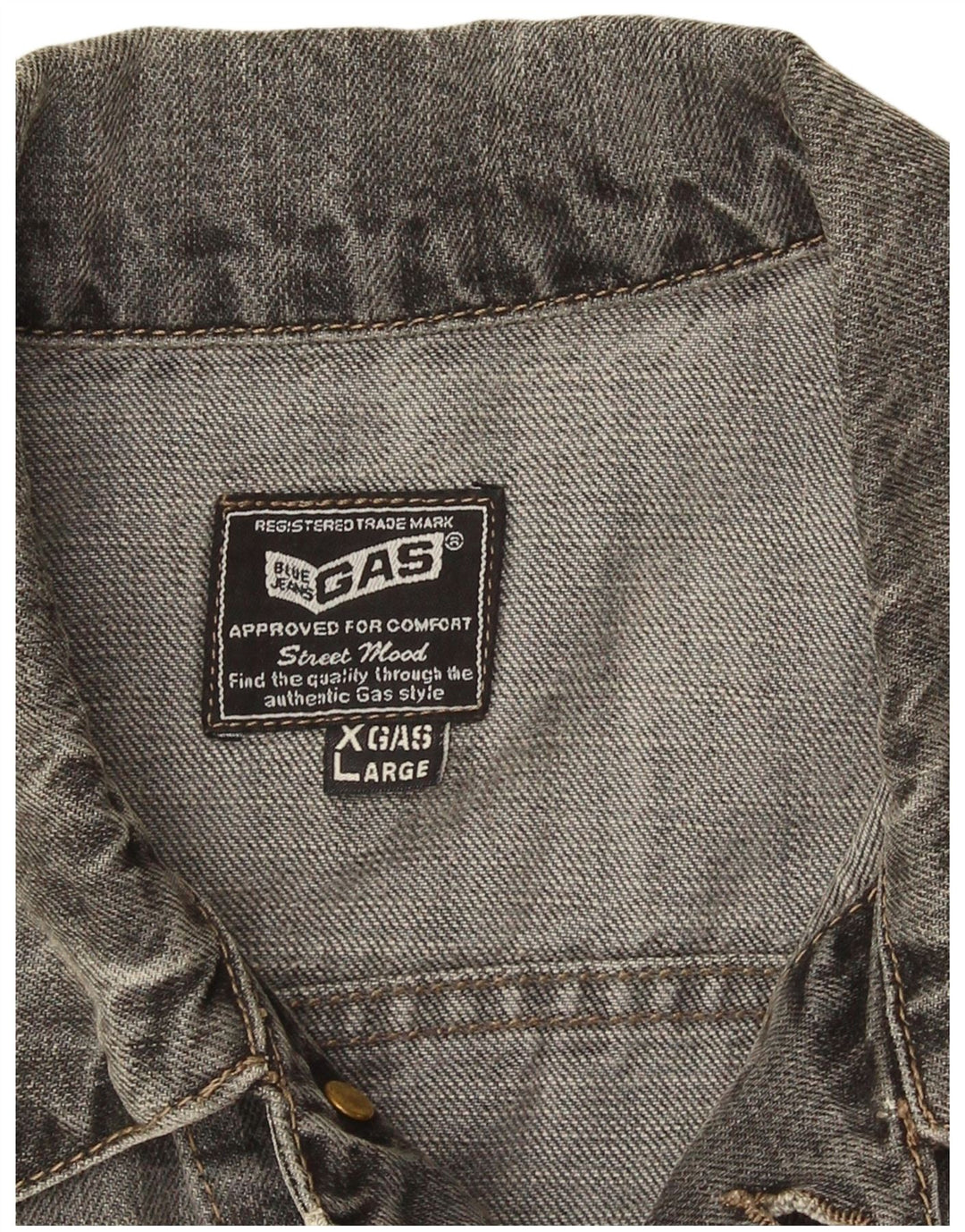 Gas Womens Denim Jacket UK 18 XL Grey