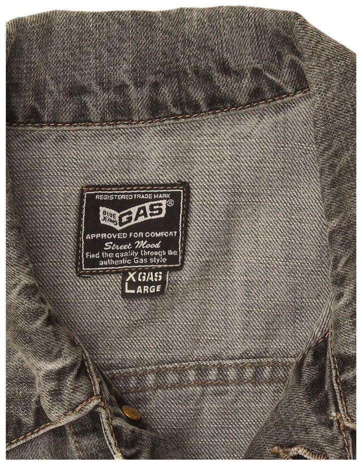 Gas Womens Denim Jacket UK 18 XL Grey
