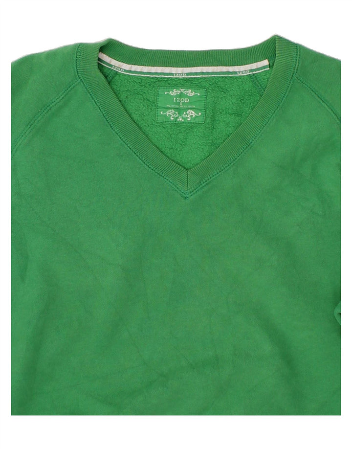 IZOD Womens Sweatshirt Jumper UK 10 Small Green Vintage Izod and Second-Hand Izod from Messina Hembry 