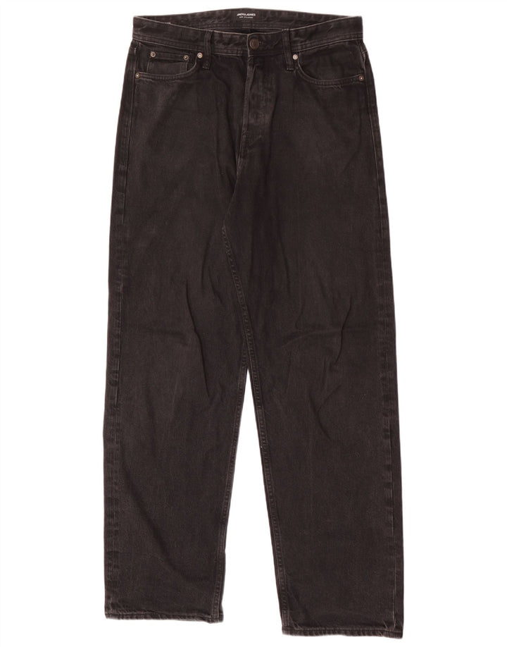 Jack & Jones Mens Loose Jeans W31 L34 Black Cotton