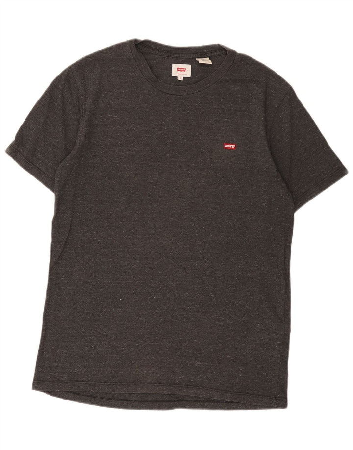 Levi's Mens T-Shirt Top Small Grey Flecked Cotton