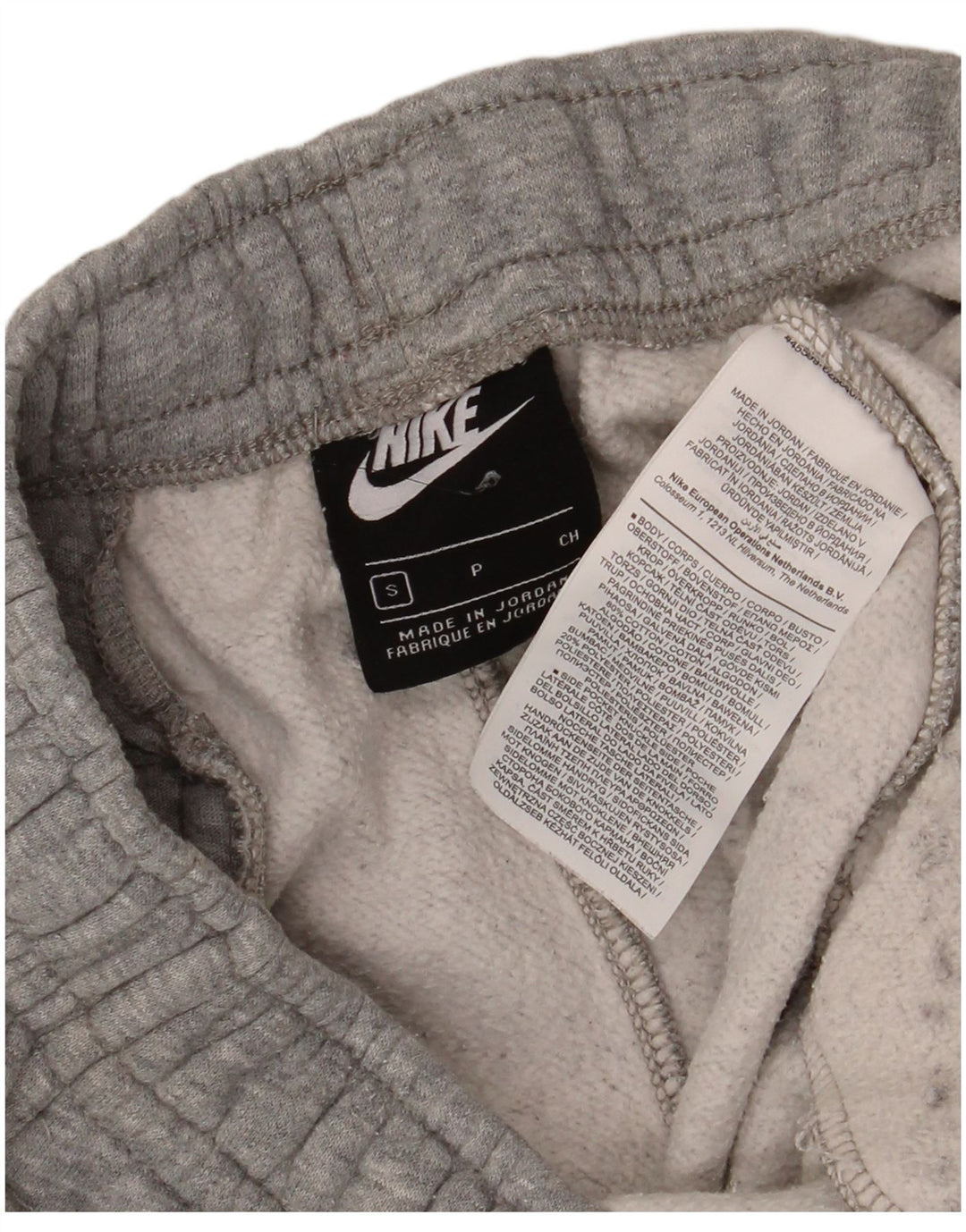 NIKE Womens Tracksuit Trousers Joggers UK 10 Small Grey Cotton