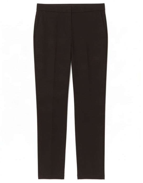 Zara Womens Slim Cropped Trousers Medium W28 L26 Black Cotton
