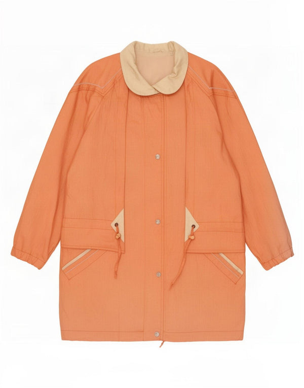 New Fast Womens Parka Jacket UK 16 Large Orange Colourblock