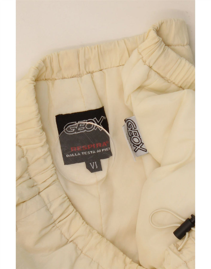 GEOX RESPIRA Womens Tracksuit Trousers UK 6 XS  Off White Polyester Vintage Geox Respira and Second-Hand Geox Respira from Messina Hembry 
