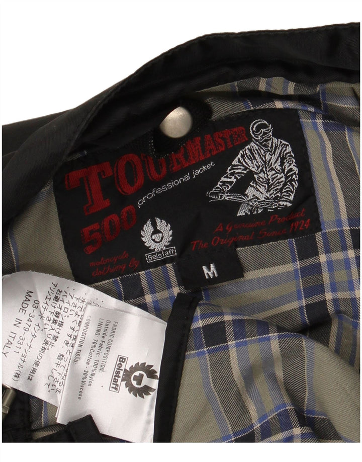 Belstaff Mens Racer Jacket UK 38 Medium Black Nylon