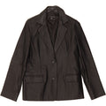 ZERO Womens Leather Jacket UK 16 Large Black Leather Vintage Zero and Second-Hand Zero from Messina Hembry 