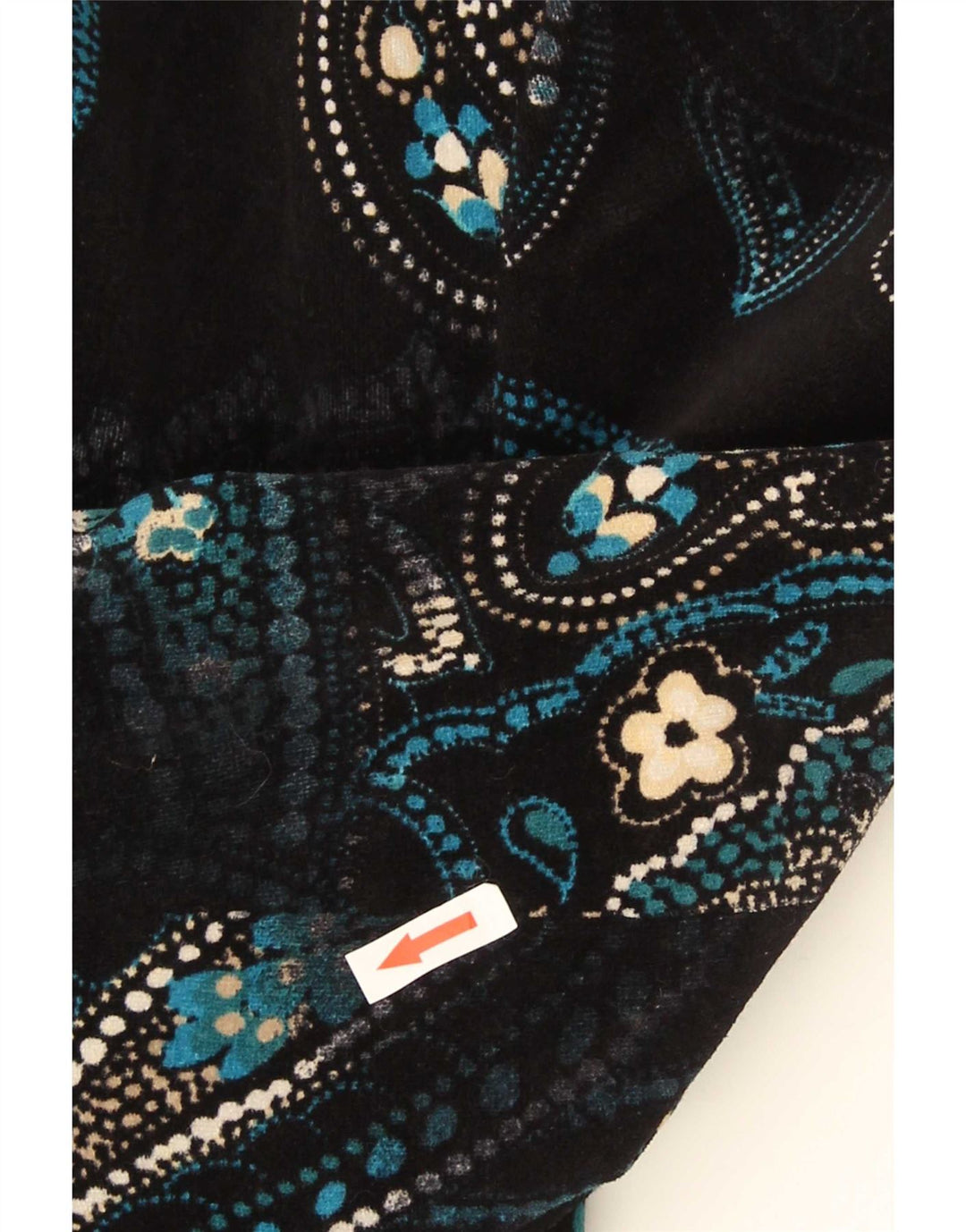 Vintage Womens 2 Button Blazer Jacket IT 48 XL Navy Blue Paisley Cotton