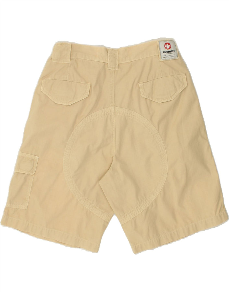 MURPHY & NYE Mens Cargo Shorts W30 Medium Beige Cotton | Vintage Murphy & Nye | Thrift | Second-Hand Murphy & Nye | Used Clothing | Messina Hembry 