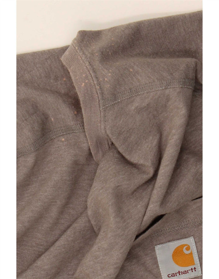Carhartt Mens Relaxed Fit T-Shirt Top XL Grey Polyester