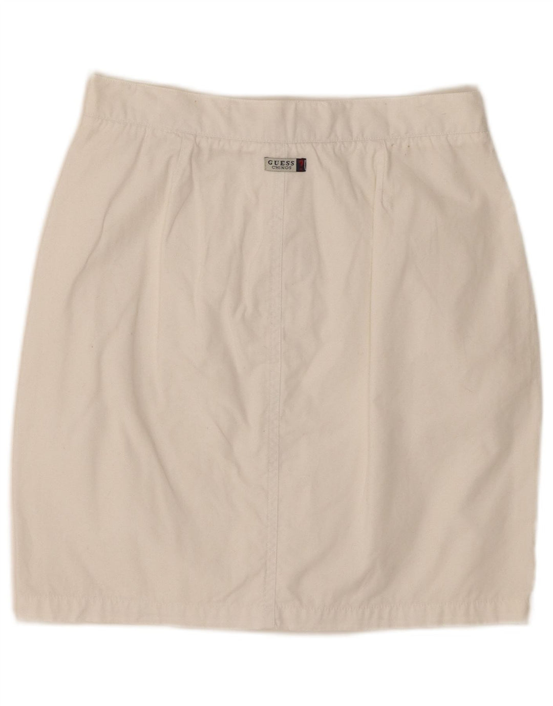 Guess Womens Mini Skirt Small W26 White Cotton