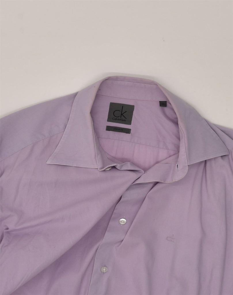 CALVIN KLEIN Mens Shirt XL Purple Cotton | Vintage Calvin Klein | Thrift | Second-Hand Calvin Klein | Used Clothing | Messina Hembry 