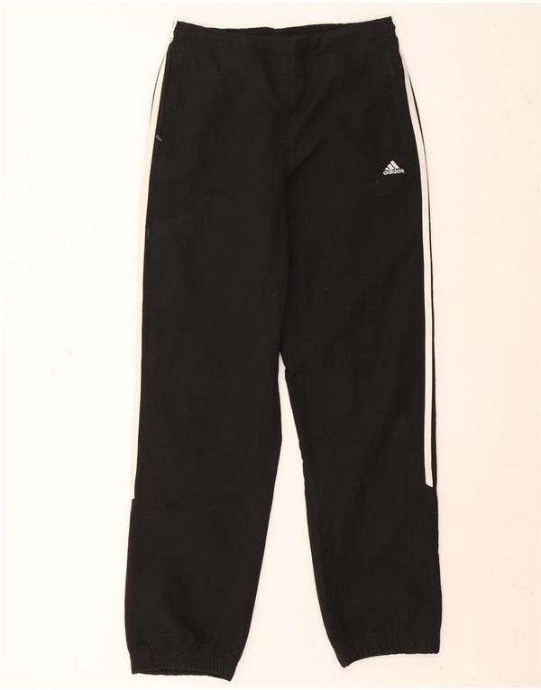 Adidas Womens Tracksuit Trousers Joggers UK 10 Small Black Polyester
