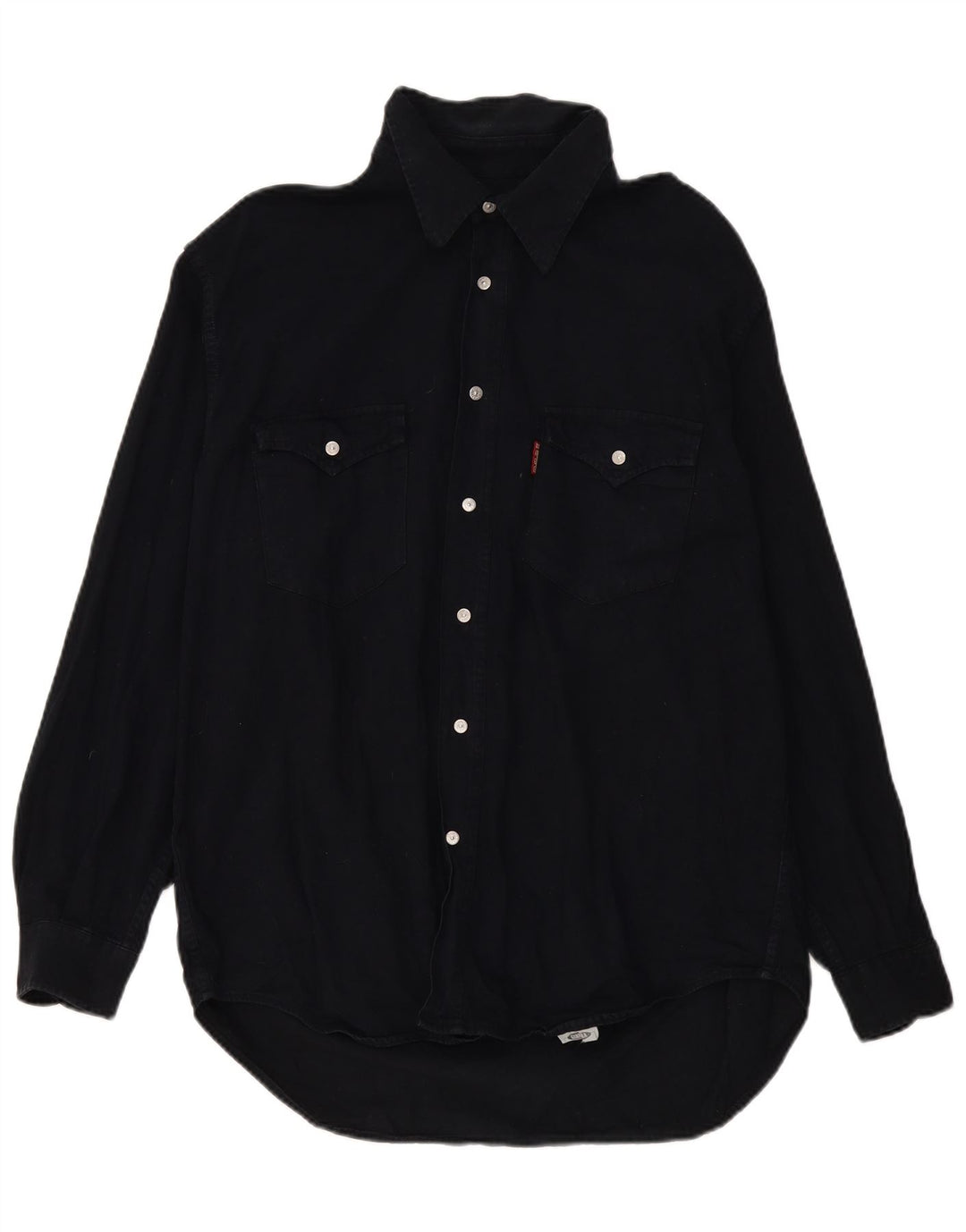 Carrera Mens Denim Shirt Size 43/44 XL Black