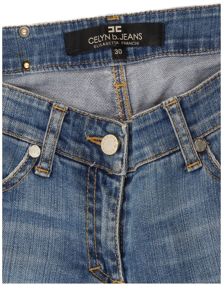 ELISABETTA FRANCHI Womens Celyn B Slim Jeans W30 L32 Blue Classic