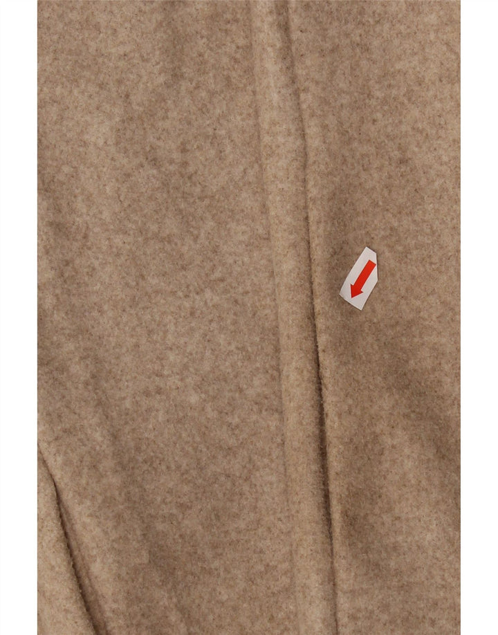 Zara Womens Overcoat UK 16 Large Beige Polyester