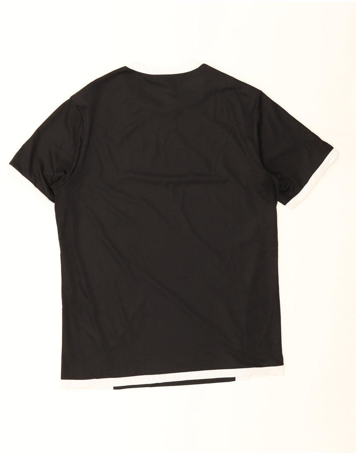 Puma Mens T-Shirt Top Medium Black Colourblock