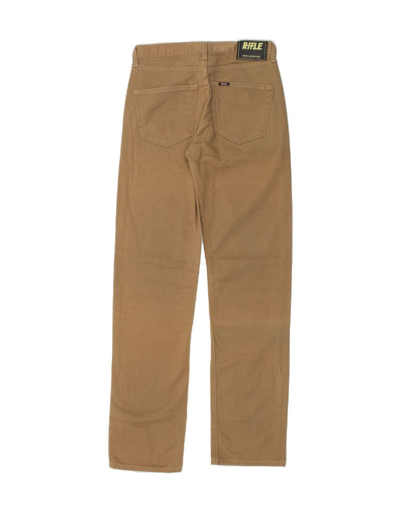 RIFLE Mens Straight Jeans W30 L34  Brown Cotton | Vintage Rifle | Thrift | Second-Hand Rifle | Used Clothing | Messina Hembry 