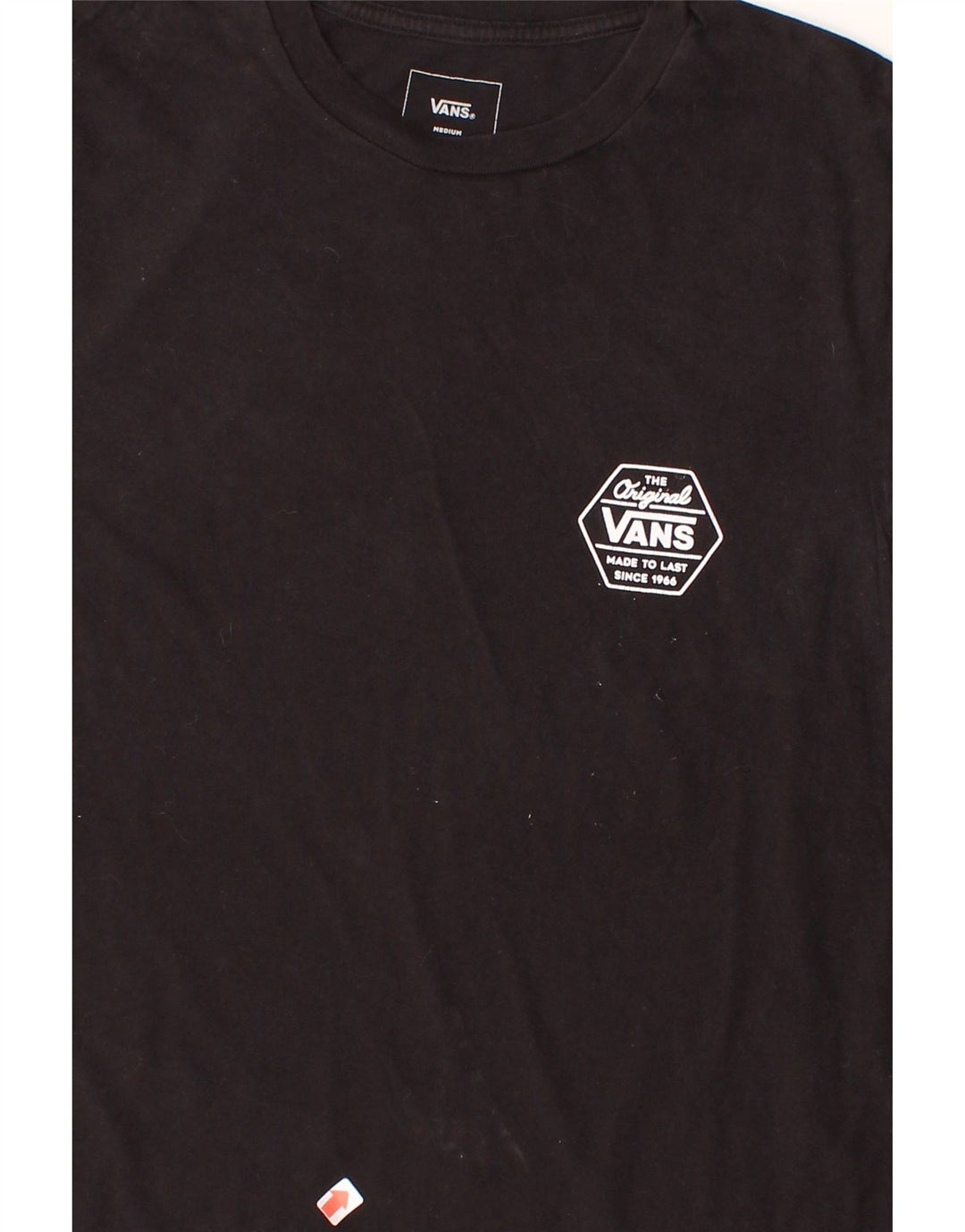 VANS Mens Custom Fit Graphic T-Shirt Top Medium Black Cotton Vintage Vans and Second-Hand Vans from Messina Hembry 