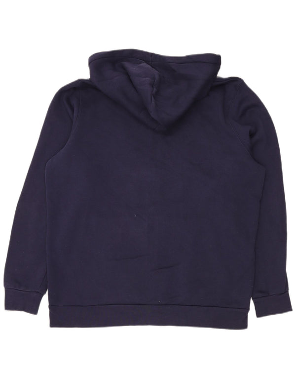 Under Armour Mens Graphic Zip Hoodie Sweater Medium Navy Blue Cotton