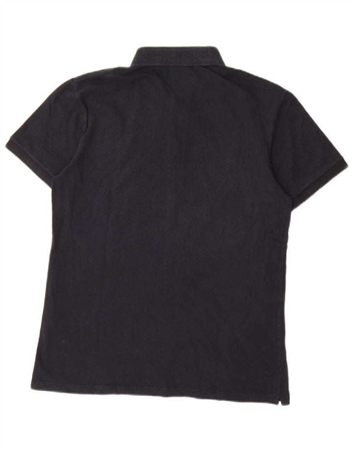 Fred Perry Mens Polo Shirt Large Navy Blue Cotton