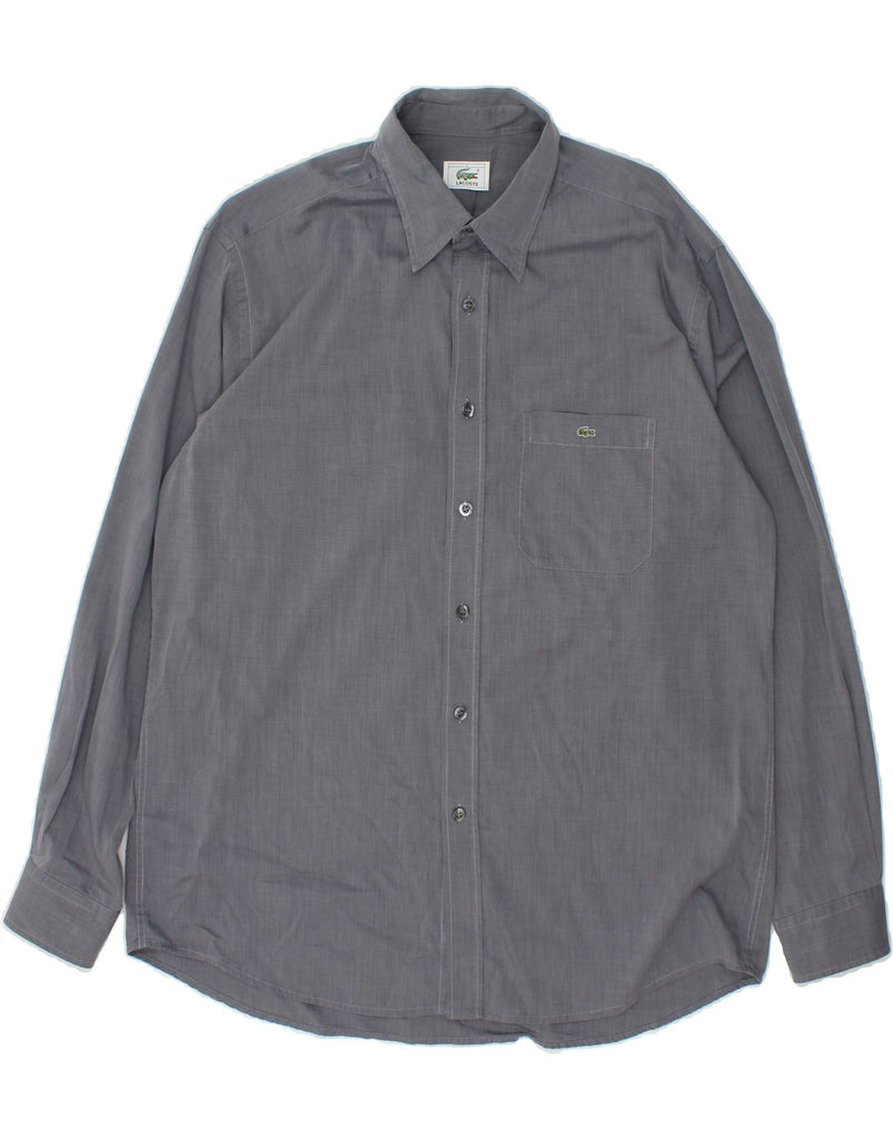 LACOSTE Mens Shirt Large Grey Cotton | Vintage Lacoste | Thrift | Second-Hand Lacoste | Used Clothing | Messina Hembry 