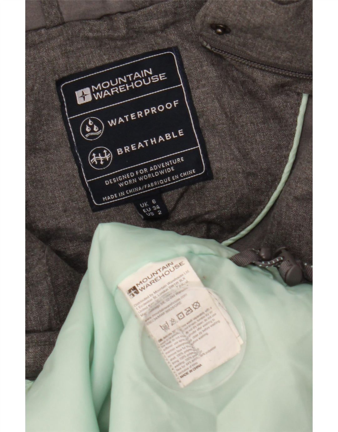 Mountain Warehouse Womens Oversized Windbreaker Jacket UK 6 XS Grey