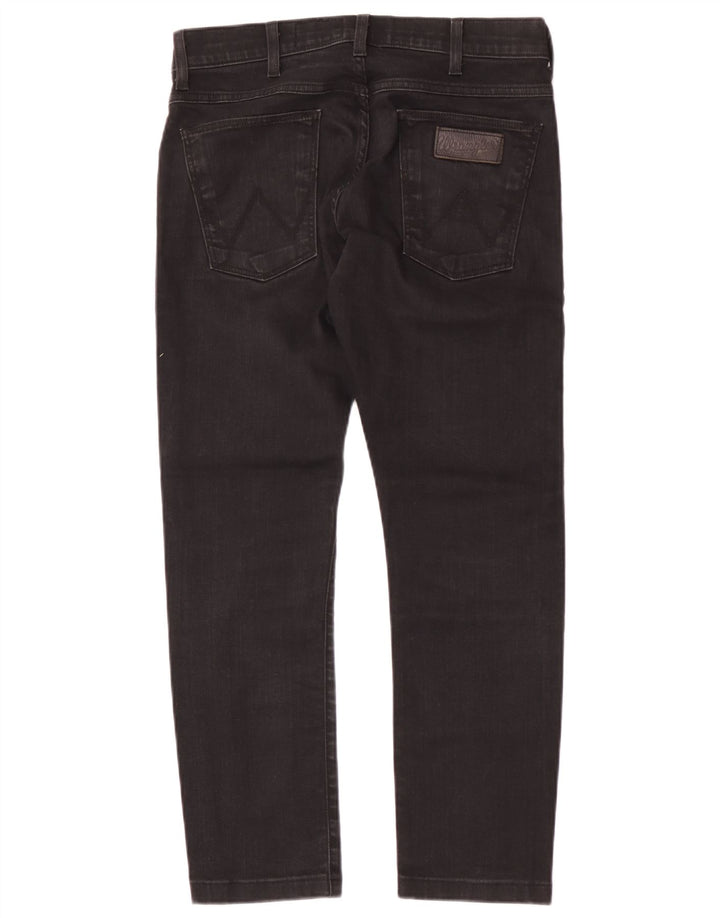 Wrangler Mens Bryson Slim Jeans W30 L28 Black Cotton
