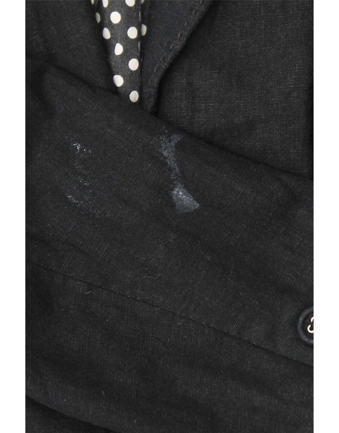 Marks & Spencer Womens 3 Button Blazer Jacket UK 16 Large Grey Linen