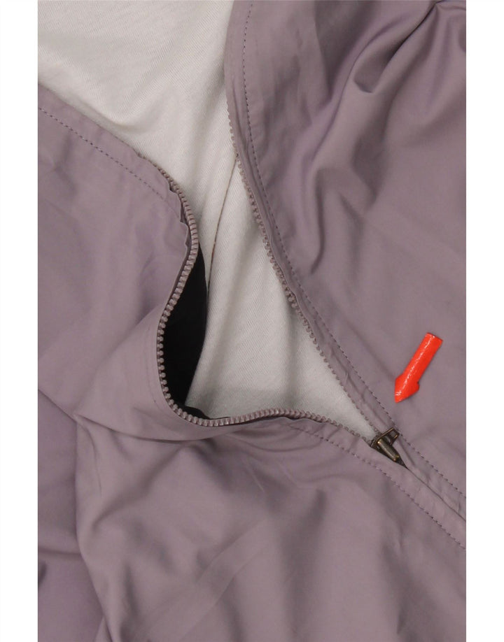 Adidas Womens Tracksuit Top Jacket UK 14 Large Purple Colourblock Polyester