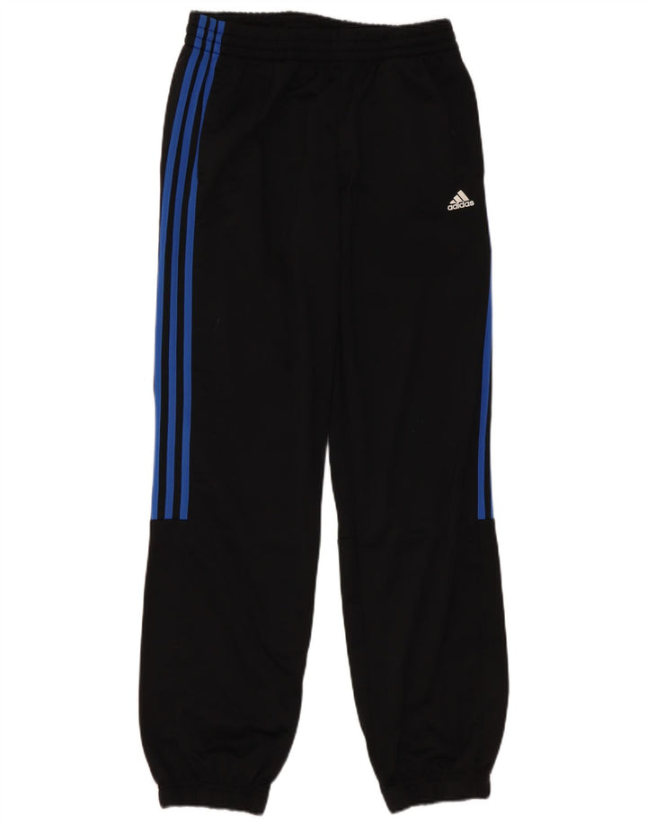 Adidas Boys Tracksuit Trousers Joggers 15-16 Years  Black Polyester
