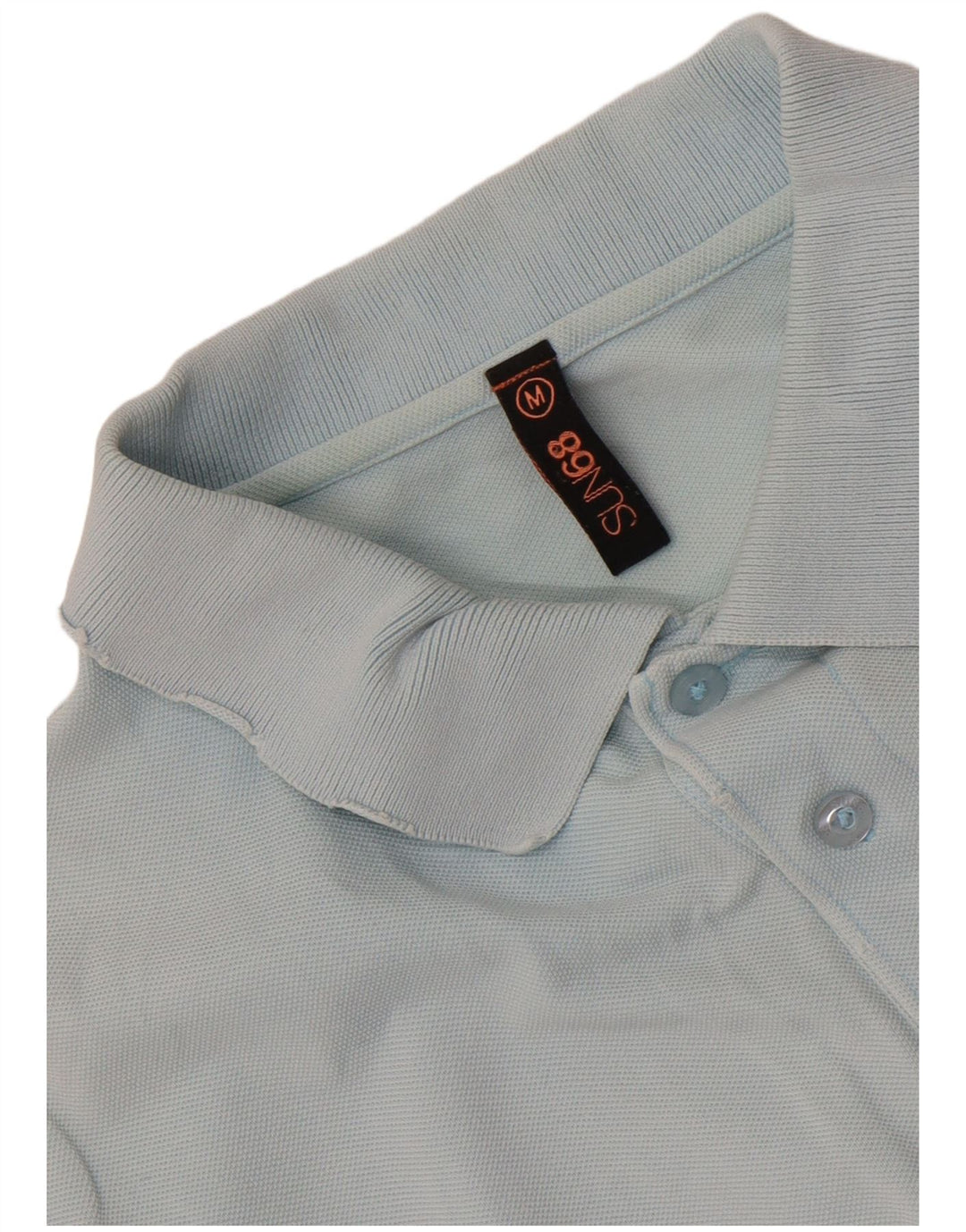 Sun68 Mens Polo Shirt Medium Blue