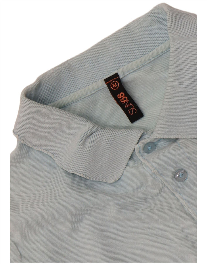 Sun68 Mens Polo Shirt Medium Blue