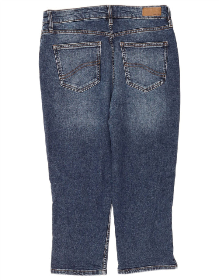 Fat Face Womens Sway Capri Jeans UK 12 Medium W32 L20 Blue Cotton