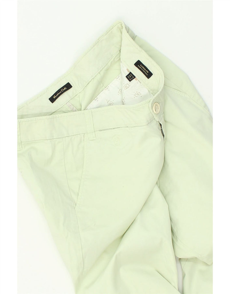 MASSIMO DUTTI Womens Slim Chino Trousers EU 36 Small W28 L29 Green | Vintage Massimo Dutti | Thrift | Second-Hand Massimo Dutti | Used Clothing | Messina Hembry 