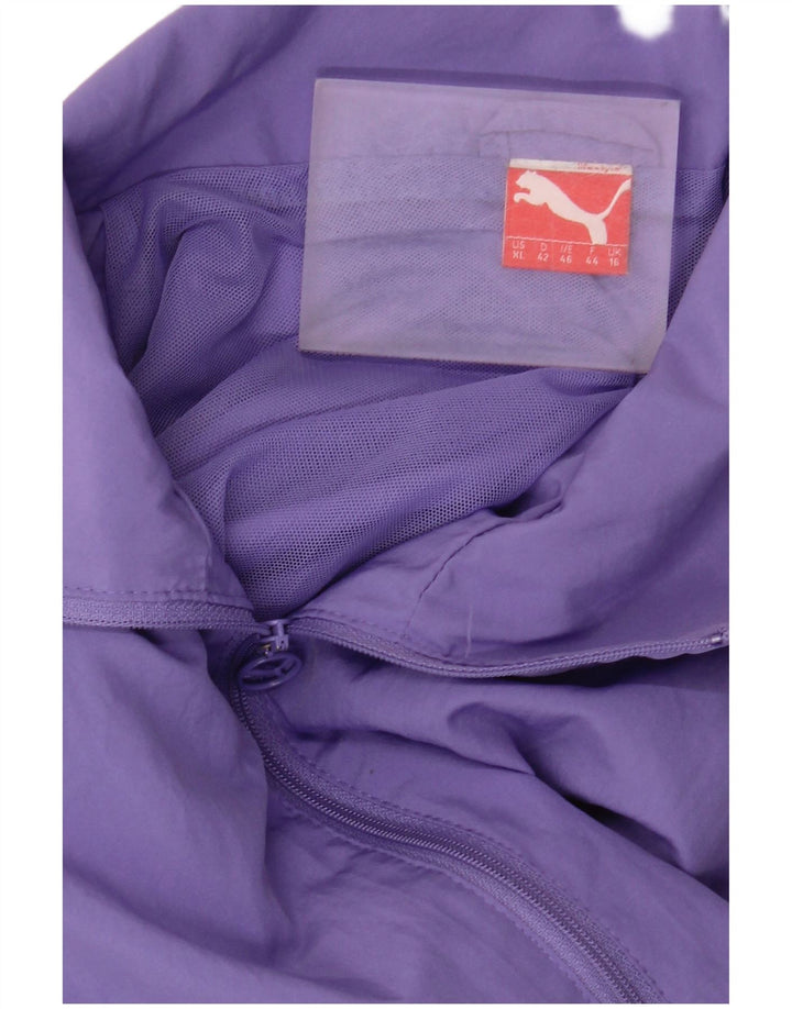 Puma Womens Tracksuit Top Jacket UK 18 XL  Purple