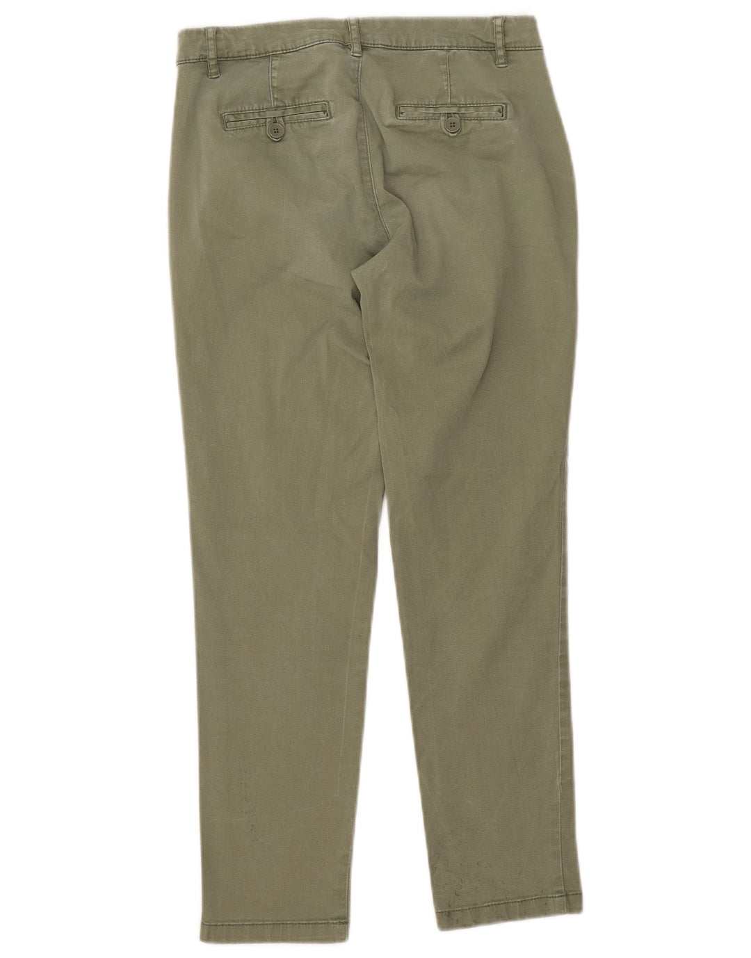 BENETTON Girls Slim Chino Trousers 13-14 Years W26 L26 Khaki