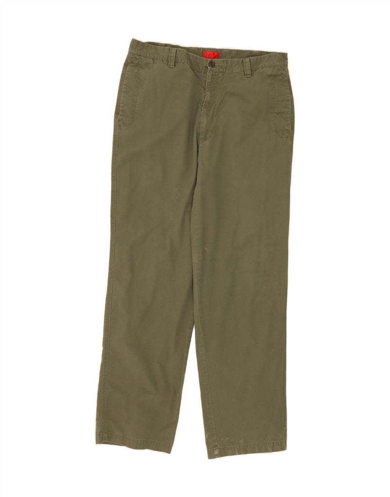 IZOD Mens Straight Chino Trousers W38 L34 Khaki Cotton Vintage Izod and Second-Hand Izod from Messina Hembry 