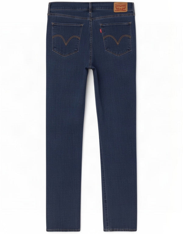 Levi's Womens Classic Straight Jeans W30 L30 Navy Blue Cotton