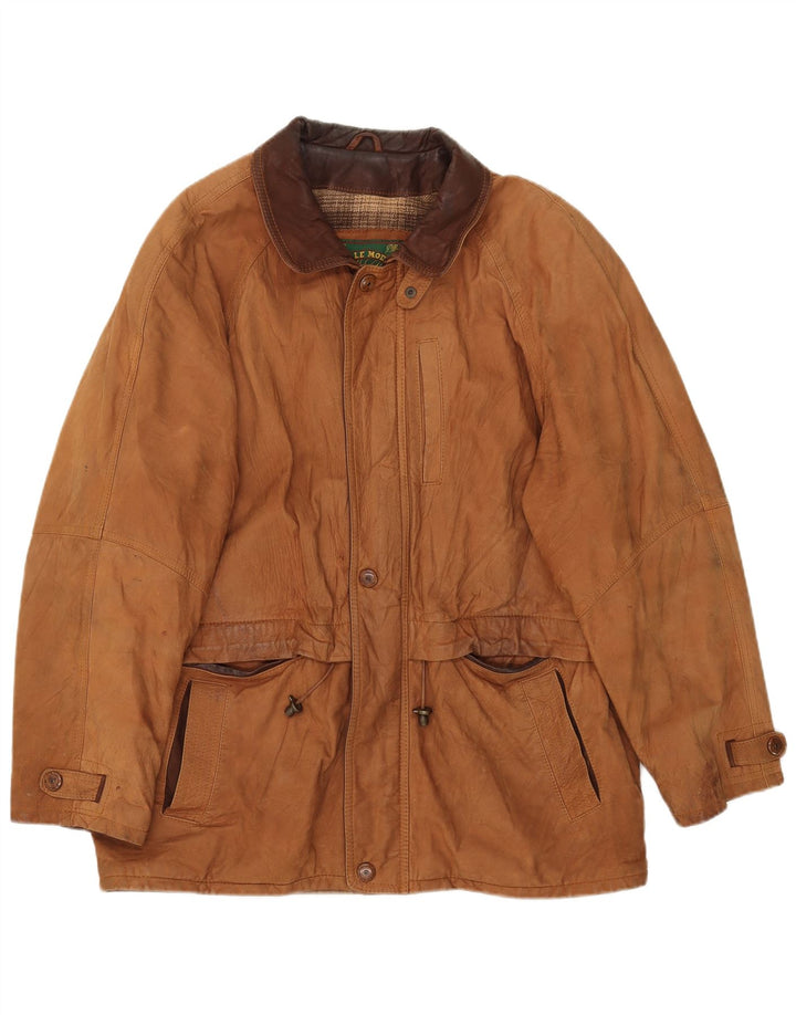 Pelle Moda Mens Suede Jacket IT 54 2XL Brown Leather