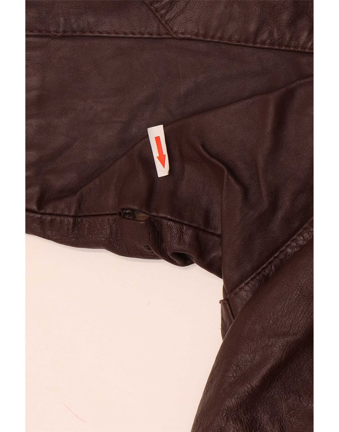 Vintage Womens Leather Jacket UK 14 Large Brown