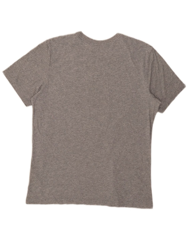 Nike Mens Graphic T-Shirt Top Large Grey Cotton