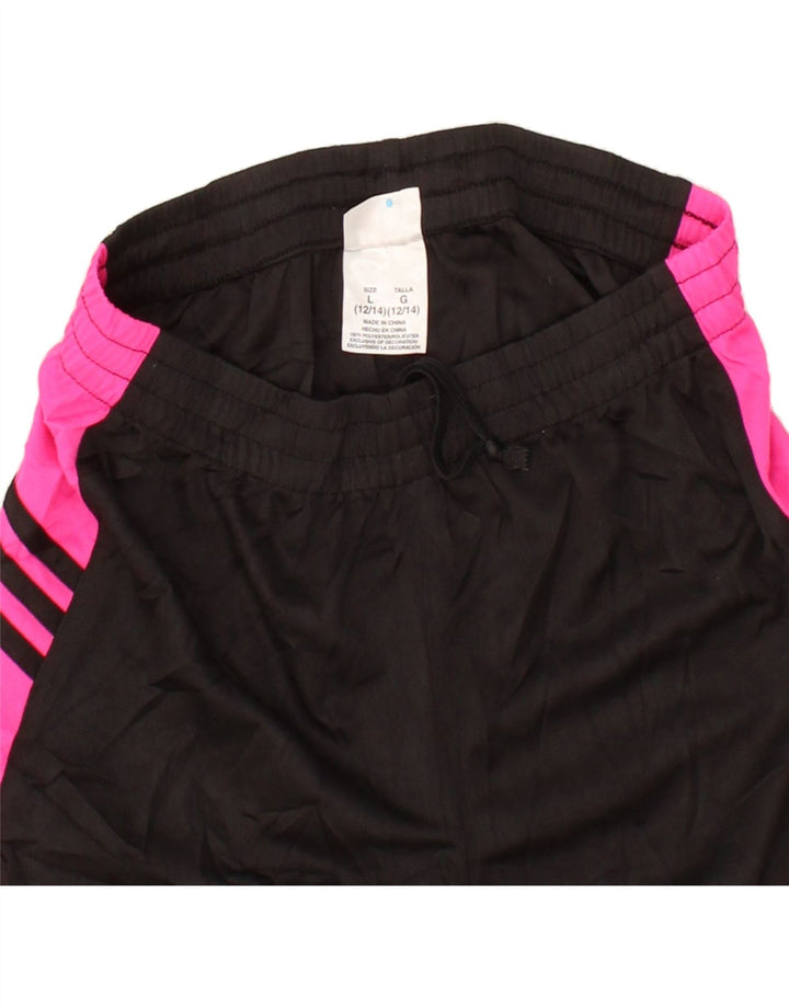 ADIDAS Boys Sport Shorts 12-13 Years Large Black Colourblock Polyester Vintage Adidas and Second-Hand Adidas from Messina Hembry 