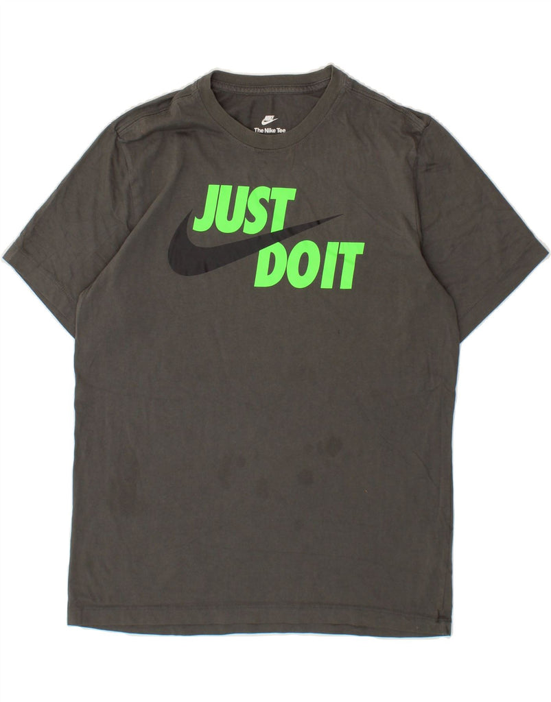 NIKE Mens Graphic T-Shirt Top Medium Grey Cotton Vintage Nike and Second-Hand Nike from Messina Hembry 