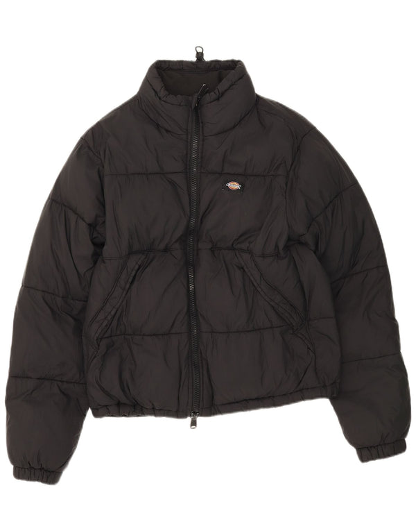 Dickies Womens Padded Jacket UK 14 Medium Black Polyamide