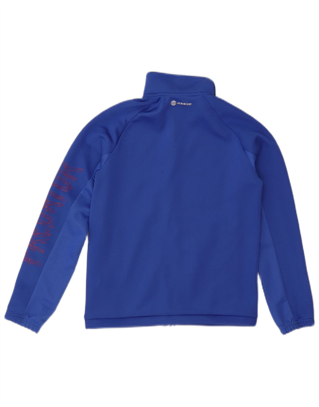 Adidas Boys Predator Graphic Tracksuit Top Jacket 9-10 Years Blue Polyester