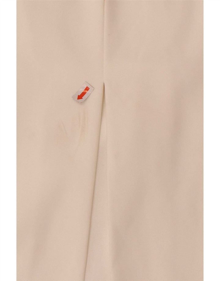 Zara Womens Strapless Dress UK 8 Small White Polyester