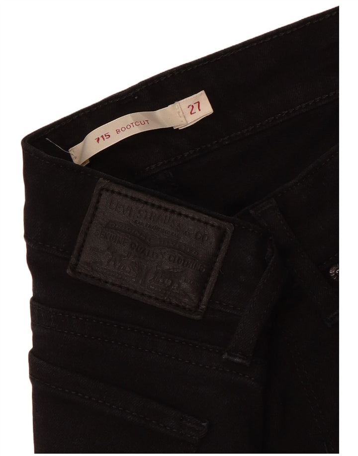Levi's Womens 715 Bootcut Jeans W27 L28 Black