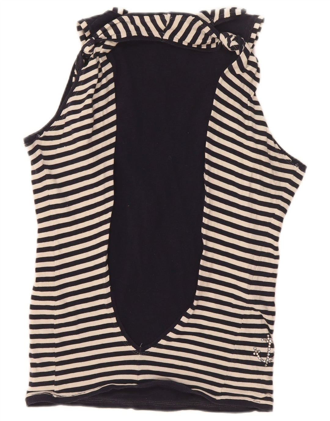 Max & Co. Womens Vest Top UK 12 Medium Black Striped